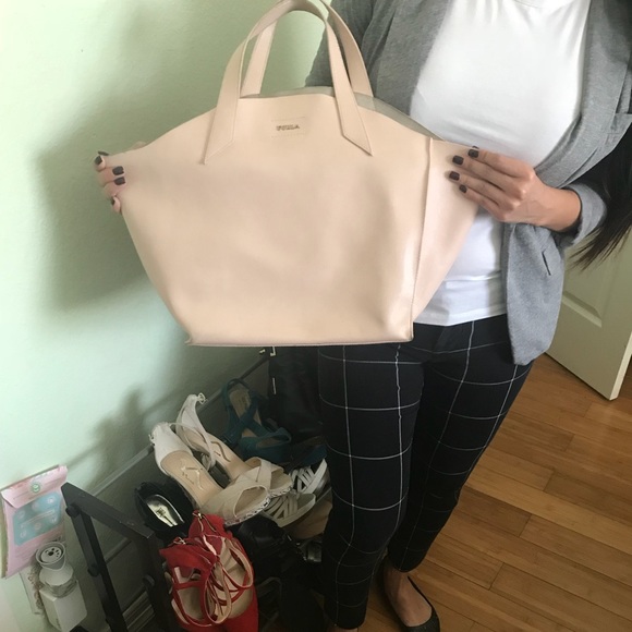 Furla blush leather bag - Picture 4 of 4